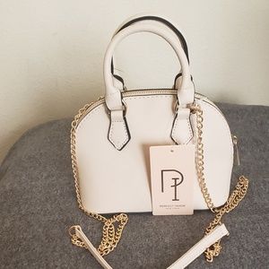 A white handbag